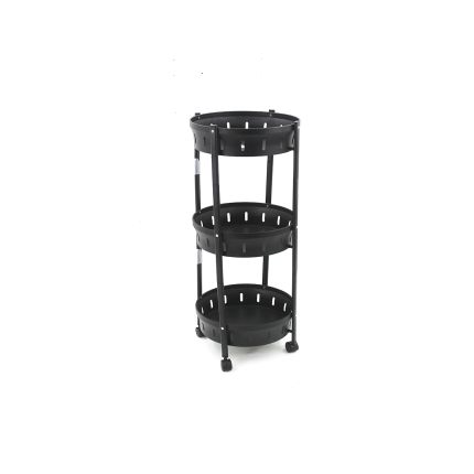 MULTI-USE METAL TROLLY ROUND (3LAYERS/3.6KG-90X35CM)