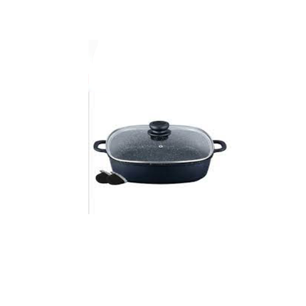 RENBERG GRILL PAN WITH COVER 28 CM (3.8 L) BLK STONE